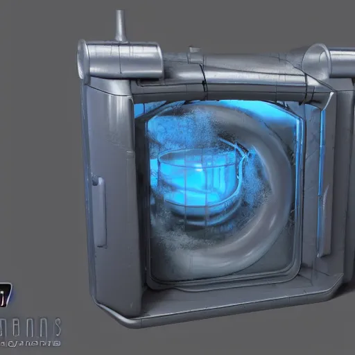 Prompt: cryogenics chamber concept by caetis on deviantart description, this was a quick concept and model for an idea i had. maya, 3 ds max, photoshop, vray