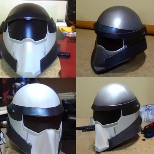 Image similar to “progress on ODST cosplay helmet”