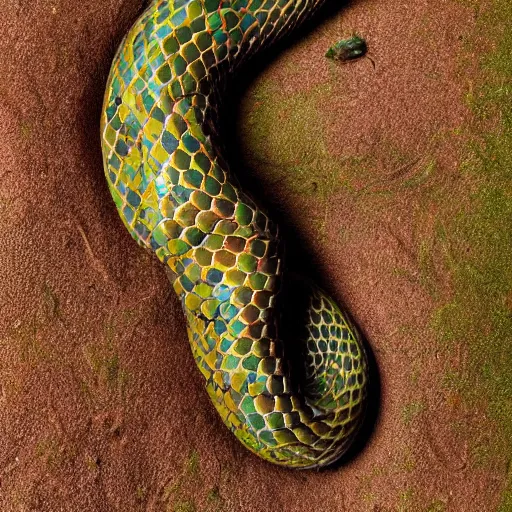 Image similar to human snake hybrid, bold natural colors, national geographic photography, masterpiece, full shot