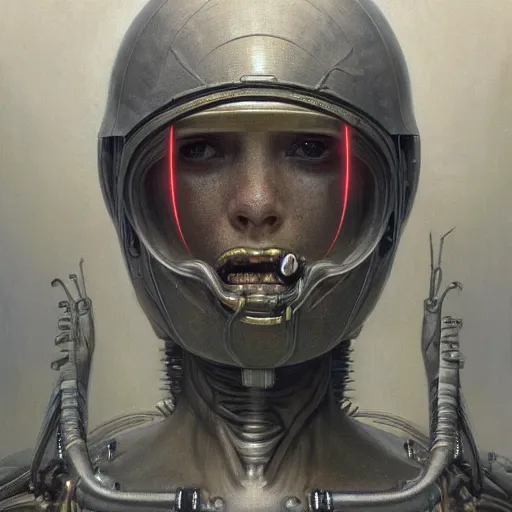 Image similar to detailed portrait of a scifi gadget, interior, hr giger ornaments and greek architecture, artstation, bouguereau, beksinski, in africa, cinematic