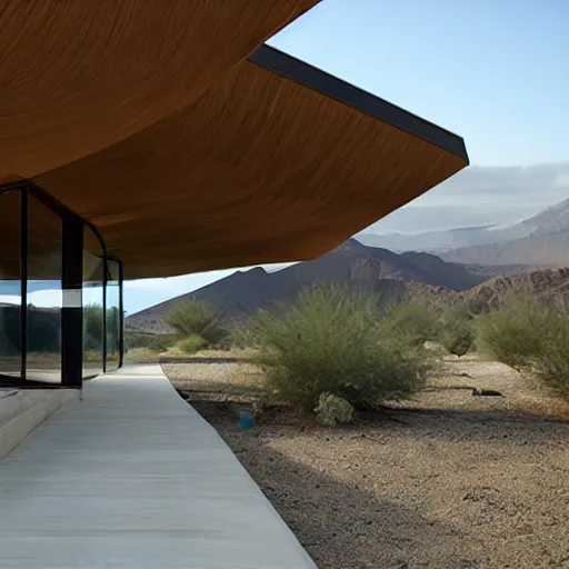 Image similar to biophilia architecture building in the desert