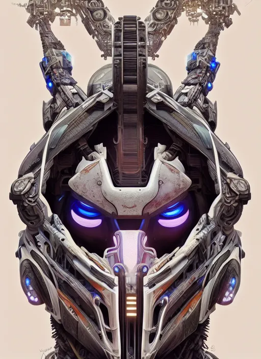 Prompt: symmetry!! portrait of a machine from horizon zero dawn, machine face, decorated with hyroglifics motifs, intricate, elegant, highly detailed, digital painting, artstation, concept art, smooth, sharp focus, illustration, art by artgerm and greg rutkowski and alphonse mucha, 8 k