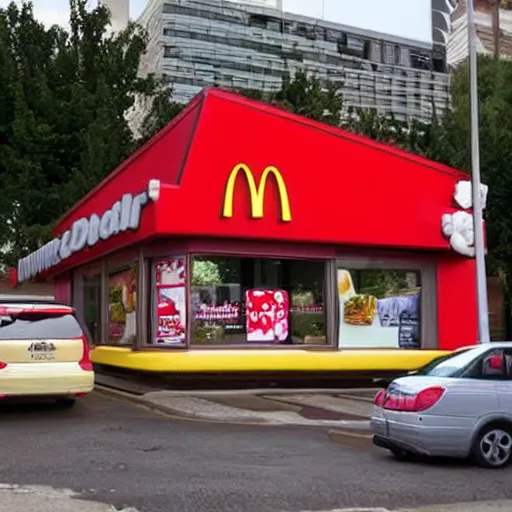 Image similar to morbid obesity epidemic, mcdonalds, kfc, fast food, photoreal