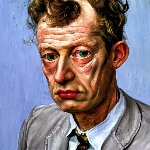 Image similar to high quality high detail painting by lucian freud, hd, buzz osborn