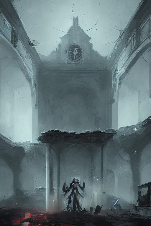 Image similar to asylum from the outside, old asylum, high octane, 8 k, digital art, magic the gathering, mtg, by greg rutkowski, trending on artstation