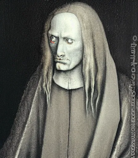 Prompt: portrait of ghostemane by hieronymus bosch, high quality, high detail