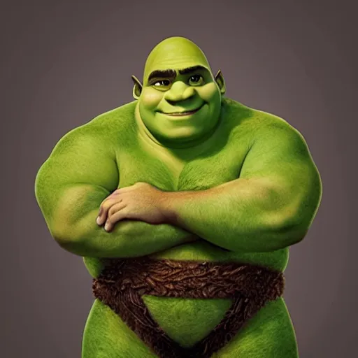 Image similar to nikocado as Shrek,portrait , DreamWorks