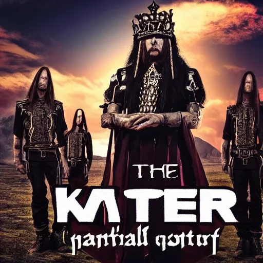 Image similar to The king welcomes you too AVATAR Country - Avatar Swedish Heavy metal band, Realistic, HDR, HDD, Dynamic Lighting