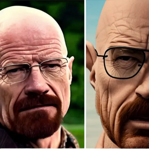 Prompt: Walter White vs Homelander from The Boys TV show