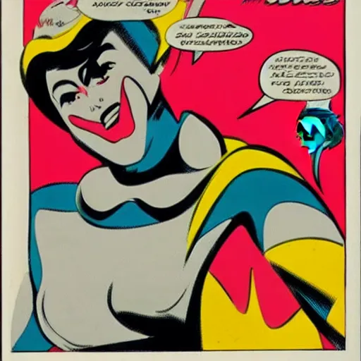 Image similar to color palette silver age comics