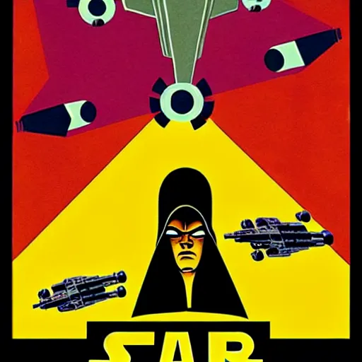 Prompt: movie poster for the new star wars movie jarjar in podracing by saul bass and john alvin and richard amsel