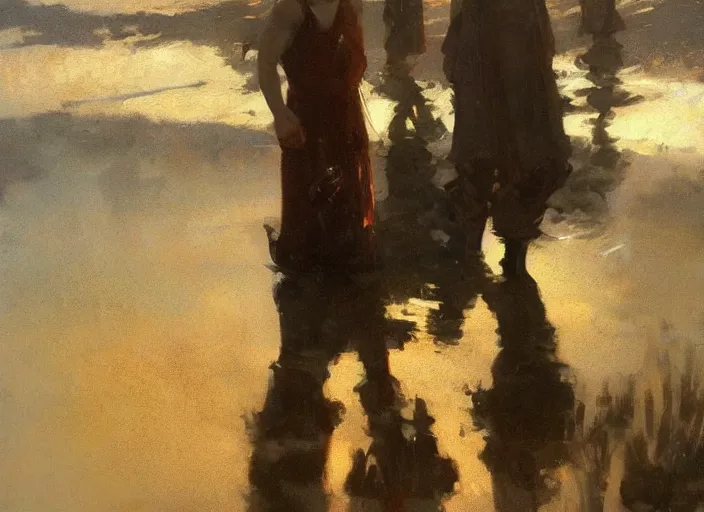 Image similar to oil painting of reflective copper still by anders zorn, wonderful art by greg rutkowski, beautiful cinematic light, american romanticism by greg manchess, reflections and refraction, sunlight