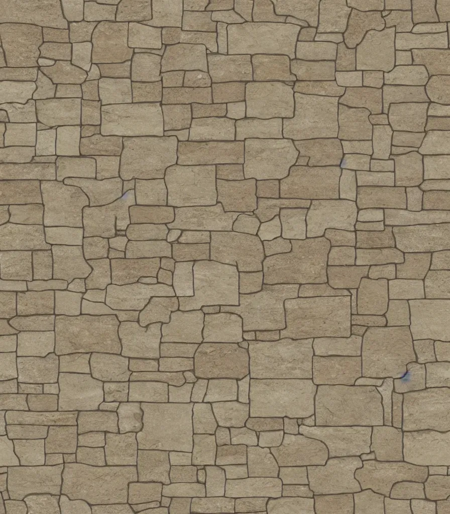 Image similar to texture map of beige stone with horizontal rectilinear engraving cutout