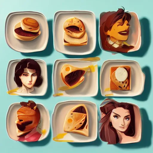Image similar to face icon stylized minimalist breakfast at tiffany's, loftis, cory behance hd by jesper ejsing, by rhads, makoto shinkai and lois van baarle, ilya kuvshinov, rossdraws global illumination