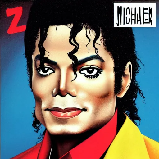 Prompt: michael jackson 7 even album cover