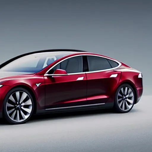 Image similar to advertising for the next model tesla