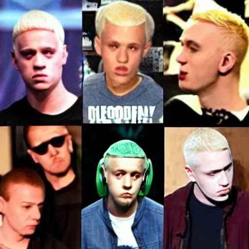 Prompt: would the real slim shady please stand up