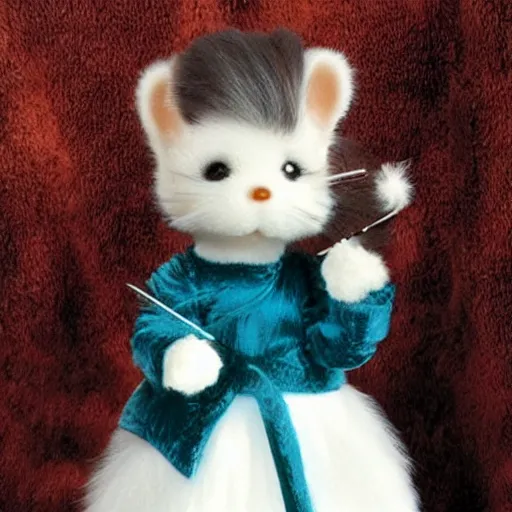 Prompt: liberace as a calico critters