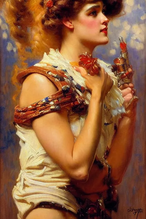 Image similar to highly detailed painting by gaston bussiere, j. c. leyendecker 8 k