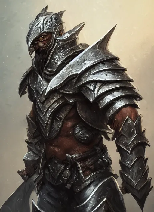 Image similar to a highly detailed illustration of furious rough bearded paladin wearing worn down silver armor, standing heroically clutching blade pose, intricate, elegant, highly detailed, centered, digital painting, artstation, concept art, smooth, sharp focus, league of legends concept art, WLOP