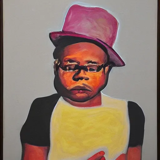 Image similar to mingus with pork pie hat, art work at moma