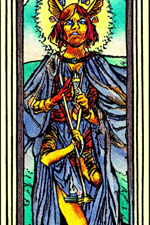 Image similar to tarot card