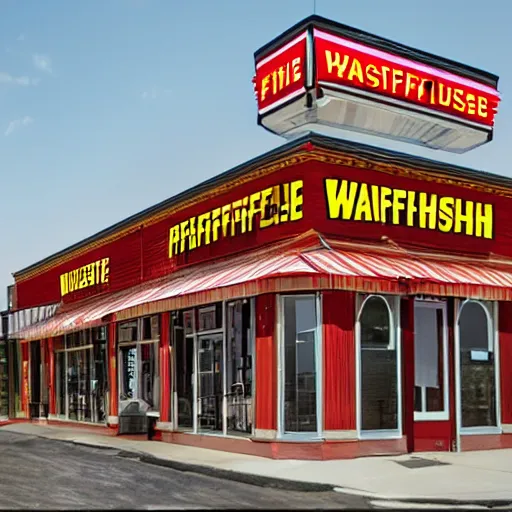 Prompt: first person perspective picture wafflehouse