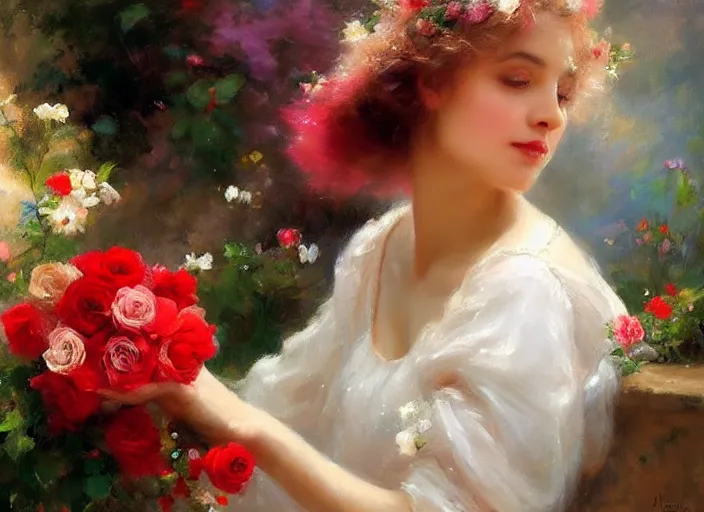 Prompt: rose petal bloom by vladimir volegov and alexander averin and delphin enjolras and daniel f. gerhartz