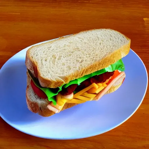 Image similar to image of a sandwich in disney style