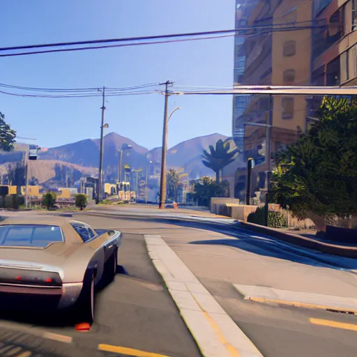 Image similar to a photo of a photorealistic grand theft auto v graphics mod, raytracing, lifelike, close to reality