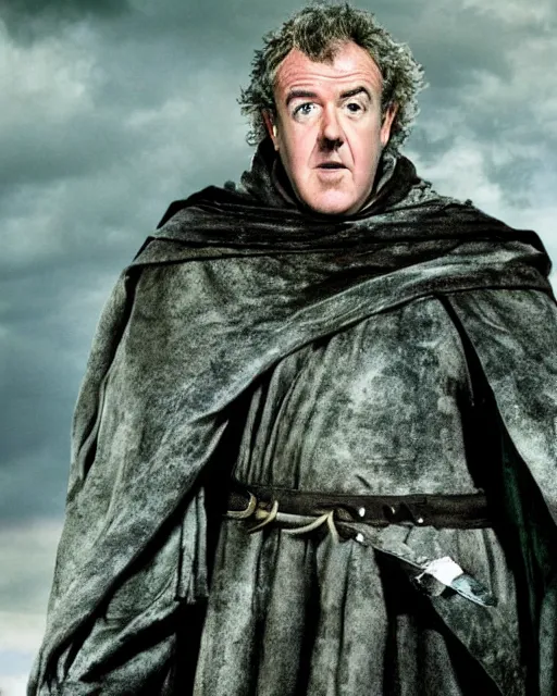 Prompt: film still of jeremy clarkson as the dark lord from the movie the lord of the rings. photographic, photography