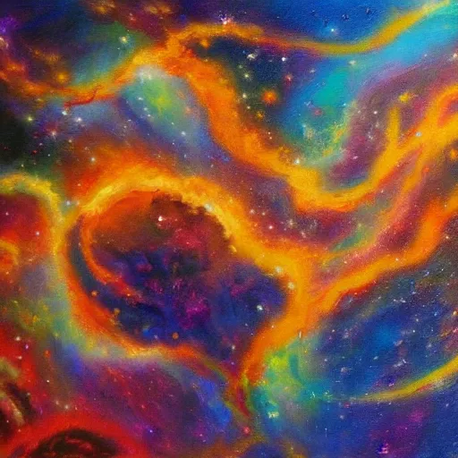 a cosmic orgy, oil painting, realistic, | Stable Diffusion | OpenArt