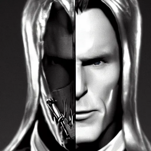 Prompt: arthas menethil as the american psycho, cinematic still