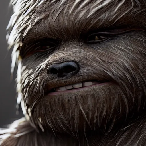 Prompt: hyperrealistic mixed media image of matt damon disguised as an ewok, stunning 3 d render inspired art by istvan sandorfi and greg rutkowski, perfect facial symmetry, realistic, highly detailed attributes and atmosphere, dim volumetric cinematic lighting, 8 k octane extremely hyper - detailed render, post - processing, masterpiece,