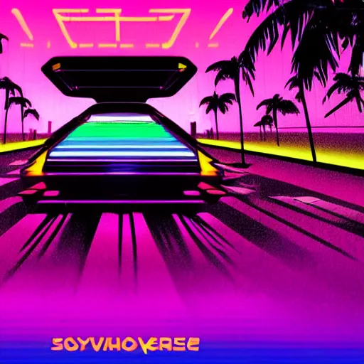 Image similar to synthwave