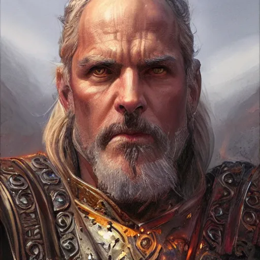 Prompt: the flame god as a realistic d & d fantasy character, closeup portrait art by donato giancola and greg rutkowski, vintage retro, realistic face, digital art, trending on artstation, symmetry!!