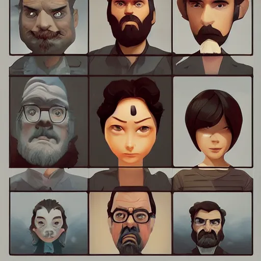 Image similar to face icon stylized minimalist george lucas, loftis, cory behance hd by jesper ejsing, by rhads, makoto shinkai and lois van baarle, ilya kuvshinov, rossdraws global illumination