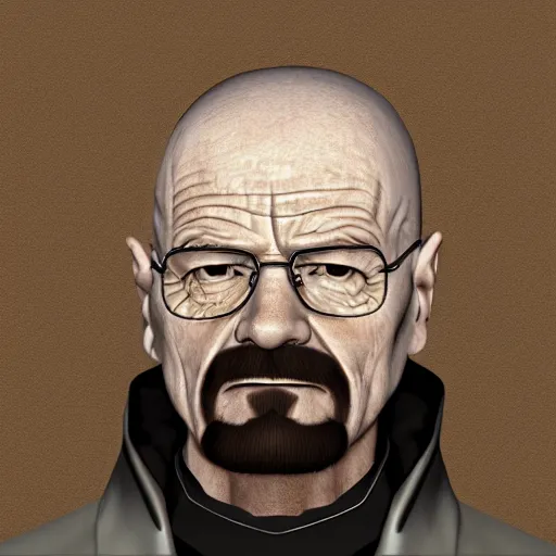 Image similar to walter white in blender rendering viewport