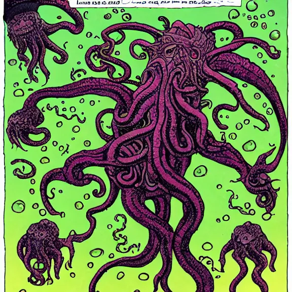 Prompt: cthulhu, yog-sothoth, soggoth, azathoth