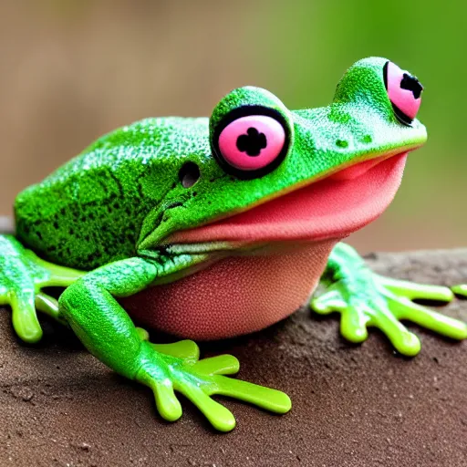 Image similar to slimy muppets going froggy