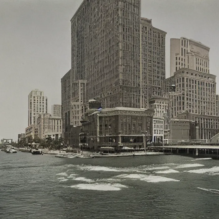 Prompt: color photograph, downtown jacksonville florida, 1 9 0 5, 8 k, medium - format print