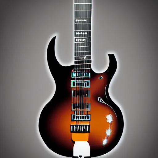 Prompt: an electric guitar, concept art