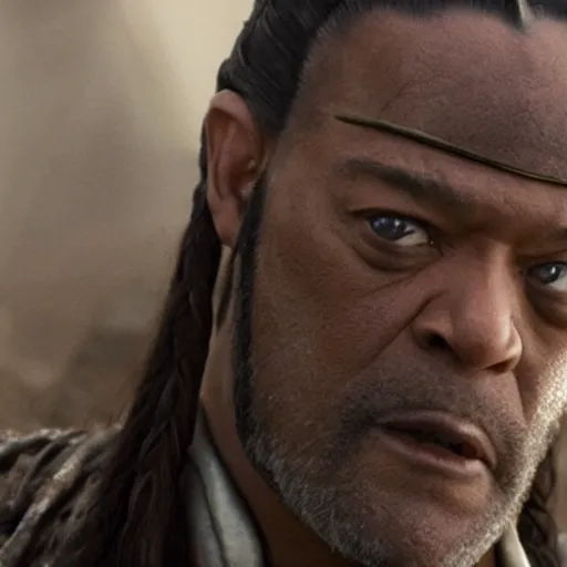 Image similar to Laurence fishburne as Elrond