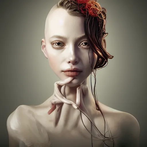 Prompt: the portrait of an absurdly beautiful, graceful, elegant, sophisticated, young sensual woman made of garlic bulbs and, an ultrafine hyperrealistic illustration by kim jung gi, irakli nadar, detailed symmetrical face, intricate linework, bright colors, octopath traveler, final fantasy, unreal engine highly rendered, global illumination, radiant light, intricate environment