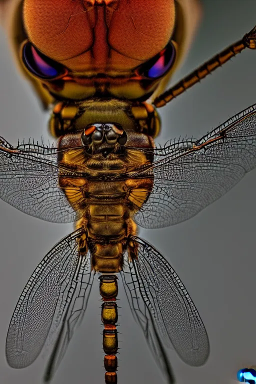 Image similar to a macro photograph of a cyborg dragonfly by adam gor, by javier ruperez, 8 k