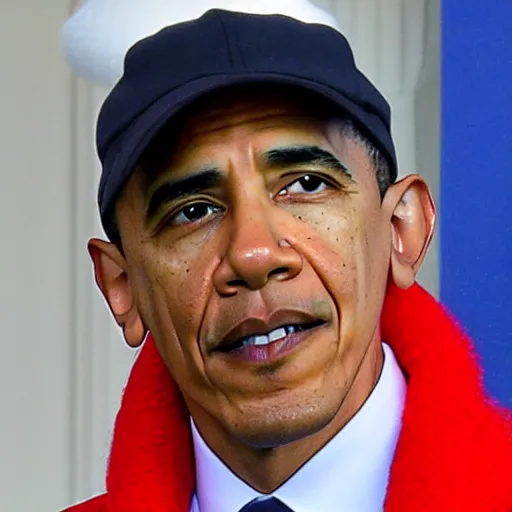 Image similar to barack obama wearing a red hat