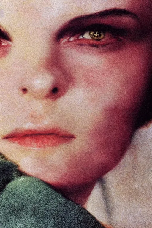 Image similar to hyperrealism close - up fashion portrait by roversi photo from the holy mountain by alejandro jodorowsky in style of francisco goya