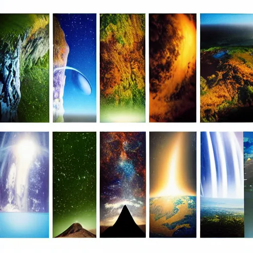 Image similar to planet earth. film strip. 9 frames.