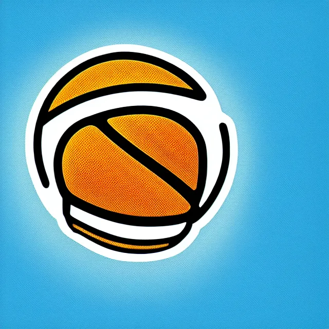 Prompt: professional clean and smooth digital illustration of !!iconic sports logo!! of (a snail)!basketball!, UHD, 8K