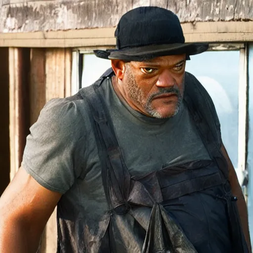 Image similar to laurence fishburne as a burnt fish